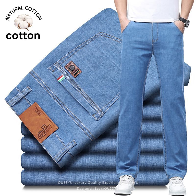 Levis Jeans 501 - Летние тонкие мужские эластичные хлопковые джинсы,