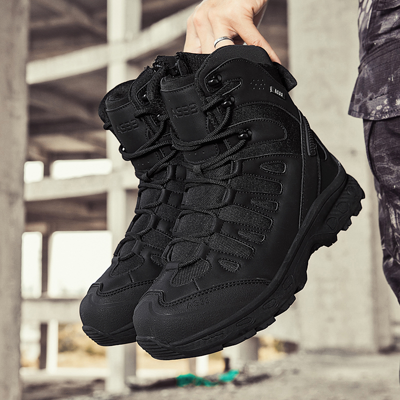 Waterproof Winter Boot - Мужские тактические ботинки на шнуровке, брендовые,