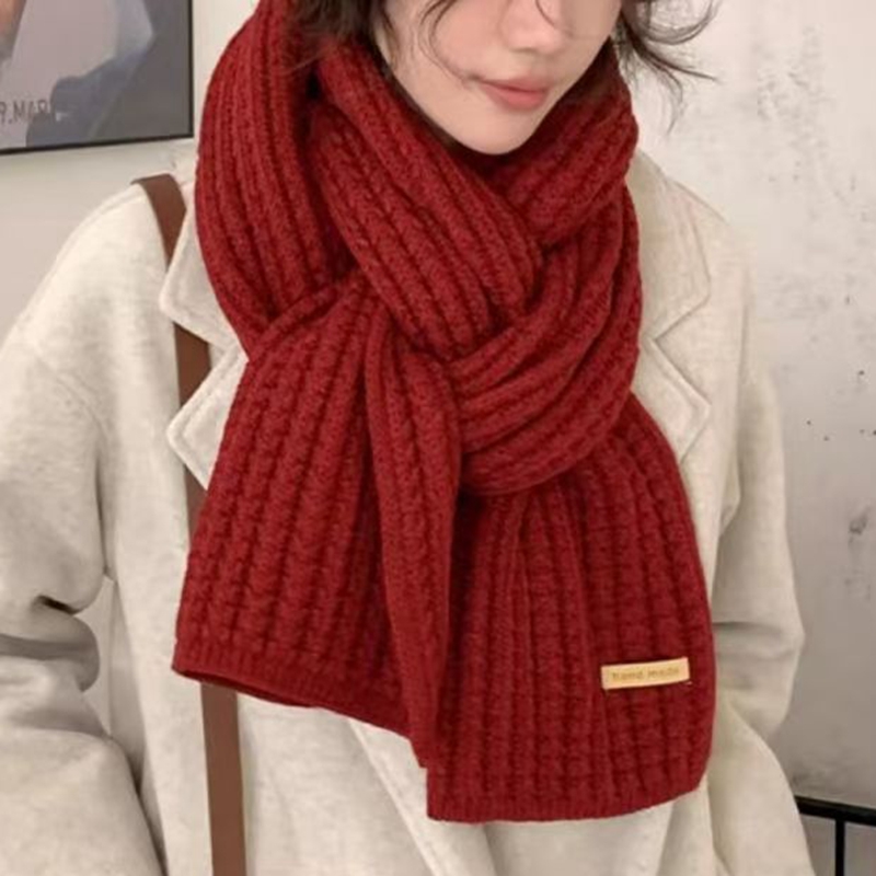Толстый вязаный теплый кашемир – обзор и цена Wool Scarf Men
