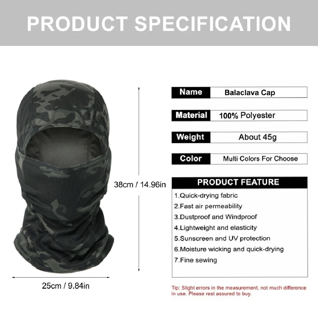 Камуфляжная балаклава-шапка, м – обзор и цена Balaclava Ski Mask