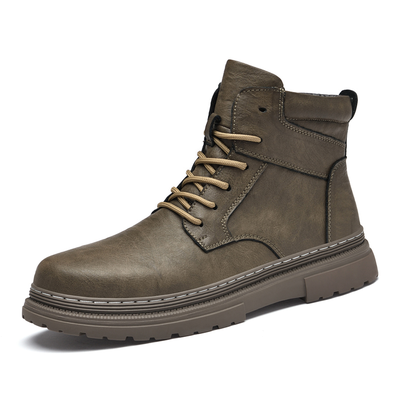 Теплая зимняя мужская кожаная  – обзор и цена Waterproof Winter Boot