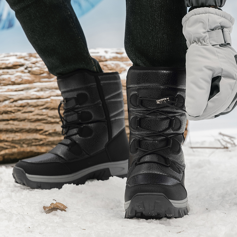 Новые теплые мужские плюшевые  – обзор и цена Waterproof Winter Boot
